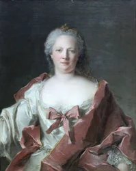 Portræt af Frankfurts bankiers hustru Anna Elisabeth Leerse (1698-1776)